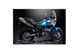 YAMAHA XT660Z TENERE 08-16 KIT SCARICO SILENZIATORE BSAU OVALE IN ACCIAIO INOX 450MM