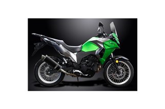 KAWASAKI VERSYS 300X 2017-2023 KIT SCARICO SILENZIATORE BSAU CARBONIO OVALE 350MM