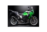 KAWASAKI VERSYS 300X 2017-2023 KIT SCARICO SILENZIATORE BSAU CARBONIO OVALE 350MM