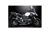 SUZUKI DL1000 V-STROM 14-20 DECAT 350MM OVALE CARBONIO BSAU KIT SCARICO SILENZIATORE