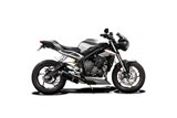 TRIUMPH STREET TRIPLE 765RS 2017-22 SILENZIATORE OVALE IN FIBRA DI CARBONIO DA 350 MM