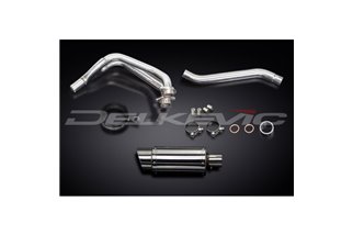 YAMAHA TDM850 91-01 SISTEMA DI SCARICO COMPLETO SILENZIATORE TONDO INOX DA 200 MM