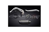 YAMAHA TDM850 91-01 SISTEMA DI SCARICO COMPLETO SILENZIATORE TONDO INOX DA 200 MM