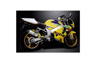 SUZUKI GSXR750 2000-2005 K1-K5 260MM X-OVAL KIT SCARICO SILENZIATORE TITANIO BSAU