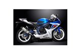 SUZUKI GSXR600 2011-2016 L1-L6 260MM X-OVAL KIT SCARICO SILENZIATORE TITANIO BSAU