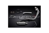 HONDA CBF500-A-ABS 2004-08 SISTEMA DI SCARICO COMPLETO SILENZIATORE TONDO INOX DA 200 MM