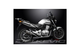 HONDA CBF500-A-ABS 2004-08 SISTEMA DI SCARICO COMPLETO SILENZIATORE TONDO INOX DA 200 MM