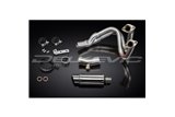 KAWASAKI ER6N ER6F 2012-16 SISTEMA DI SCARICO COMPLETO SILENZIATORE TONDO INOX DA 200 MM