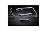 SISTEMA DI SCARICO COMPLETO HONDA CBR250R 2011-2013 SILENZIATORE TONDO INOX DA 200 MM