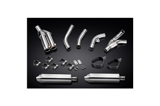 KIT SCARICO SILENZIATORE BSAU TRI INOX 320MM KAWASAKI ZX10R 2006-2007 DE-CAT