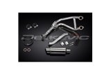 SISTEMA DI SCARICO COMPLETO 2-1 KAWASAKI GPZ500S SILENZIATORE TONDO INOX DA 200 MM