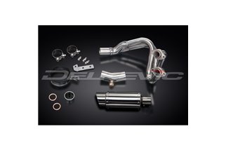 KAWASAKI ER6N ER6F 2006-11 SISTEMA DI SCARICO COMPLETO SILENZIATORE TONDO INOX DA 200 MM