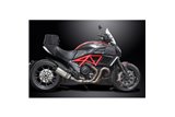 DUCATI DIAVEL 2011-2018 260MM X-OVAL KIT SCARICO SILENZIATORE TITANIO BSAU