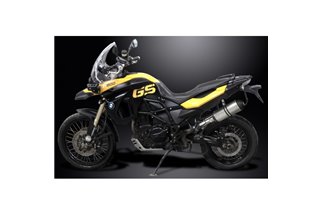 BMW F800 GS 2007-2018 260MM X-OVAL KIT SCARICO SILENZIATORE TITANIO BSAU