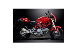 DUCATI MONSTER 620-695-800 02-08 260MM XOVAL KIT SCARICO SILENZIATORE TITANIO BSAU