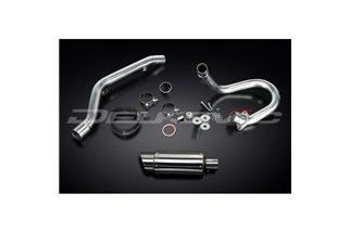 SUZUKI DRZ400S DRZ400SM SISTEMA DI SCARICO COMPLETO SILENZIATORE TONDO INOX DA 200 MM