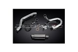 SUZUKI DRZ400S DRZ400SM SISTEMA DI SCARICO COMPLETO SILENZIATORE TONDO INOX DA 200 MM