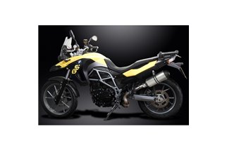 BMW F800GS 08-16 F700GS 12-16 F650GS 08-12 KIT SILENZIATORE X-OVAL IN TITANIO DA 360 MM