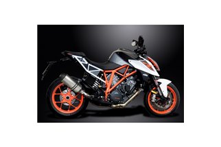 KTM SUPERDUKE 1290 2014-2018 260MM X-OVAL TITANIO KIT SCARICO SILENZIATORE BSAU