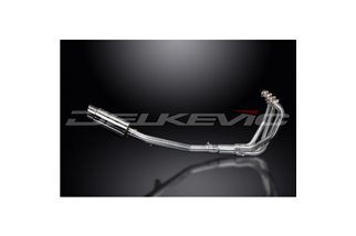 SUZUKI GSX750 98-02 SISTEMA DI SCARICO COMPLETO SILENZIATORE TONDO INOX 200MM