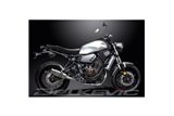 XSR700 2015-2021 / MINI 200MM (8 POLLICI) SILENZIATORE TONDO SISTEMA COMPLETO 2-1 ACCIAIO INOX 304