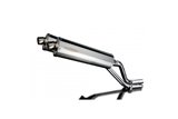 HONDA NX650 DOMINATOR 1995-2002 450MM OVAL STAINLESS BSAU SILENCER EXHAUST KIT