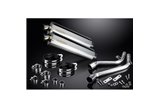 HONDA NX650 DOMINATOR 1995-2002 450MM OVAL STAINLESS BSAU SILENCER EXHAUST KIT