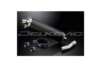 SUZUKI SV400 SV650 1998-2002 KIT SCARICO SILENZIATORE BSAU CARBONIO OVALE DA 450 MM