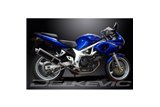 SUZUKI SV400 SV650 1998-2002 KIT SCARICO SILENZIATORE BSAU CARBONIO OVALE DA 450 MM