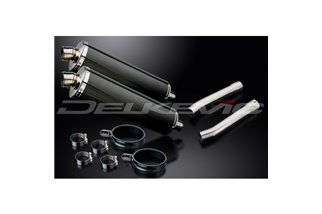 KIT SCARICO SILENZIATORE BSAU CARBONIO OVALE HONDA CBR1100XX BLACKBIRD 96-09 450MM