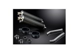 SUZUKI DL1000 V-STROM 2002-2013 KIT SCARICO SILENZIATORE BSAU CARBONIO OVALE DA 450 MM