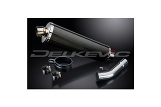 SUZUKI GSX1250 FA 2010-2016 KIT SCARICO SILENZIATORE BSAU CARBONIO OVALE DA 450 MM