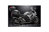 SUZUKI GSX1250 FA 2010-2016 KIT SCARICO SILENZIATORE BSAU CARBONIO OVALE DA 450 MM