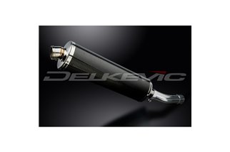 SUZUKI GSX650 F 2007-2016 KIT SCARICO SILENZIATORE BSAU CARBONIO OVALE DA 450 MM