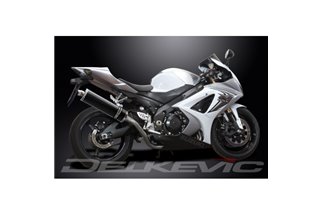 GSXR1000 K7-K8 2007-2008 / DE-CAT OVAL 450MM (18 INCH) CARBON FIBRE SILENCER