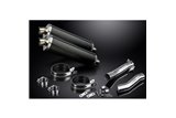 KAWASAKI Z1000SX ABS 2010-2019 450MM OVAL CARBON BSAU SILENCER EXHAUST KIT