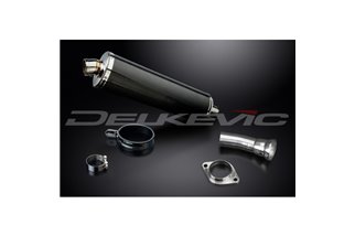 KIT SCARICO SILENZIATORE BSAU CARBONIO OVALE HONDA VFR750 1990-1993 450MM