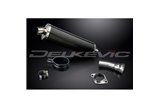 KIT SCARICO SILENZIATORE BSAU CARBONIO OVALE HONDA VFR750 1990-1993 450MM