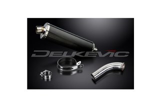 BMW F800S F800ST 2006-2014 450MM OVAL CARBON BSAU SILENCER EXHAUST KIT