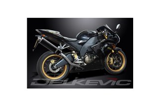 KIT SCARICO SILENZIATORE BSAU CARBONIO OVALE KAWASAKI ZX10R NINJA 2004-2005 450MM