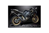 KIT SCARICO SILENZIATORE BSAU CARBONIO OVALE KAWASAKI ZX10R NINJA 2004-2005 450MM