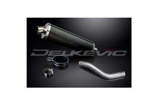 KAWASAKI Z800 2013-2016 450MM OVAL CARBON BSAU SILENCER EXHAUST KIT