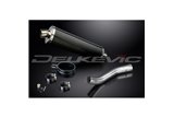 TRIUMPH TIGER 955 2000-2007 KIT SCARICO SILENZIATORE BSAU CARBONIO OVALE DA 450 MM