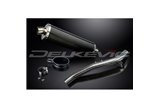 TRIUMPH TIGER 1050 2006-2012 450MM OVAL CARBON BSAU SILENCER EXHAUST KIT