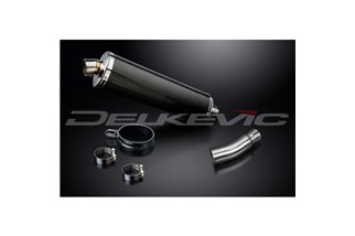 SUZUKI SFV650 GLADIUS 2009-2016 450MM OVAL CARBON BSAU SILENCER EXHAUST KIT