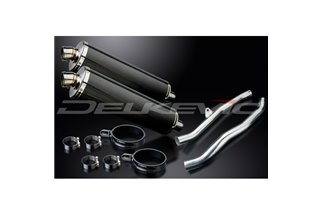 KAWASAKI ZZR1400 NINJA 2006-2007 KIT SCARICO SILENZIATORE BSAU CARBONIO OVALE DA 450 MM