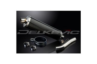 KIT SCARICO SILENZIATORE BSAU CARBONIO OVALE HONDA CB500 SPORT 1994-2003 450MM