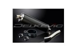 KIT SCARICO SILENZIATORE BSAU CARBONIO OVALE HONDA CB500 SPORT 1994-2003 450MM