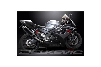 SUZUKI GSXR1000 K5 K6 2005-2006 KIT SCARICO SILENZIATORE BSAU CARBONIO OVALE DA 450 MM