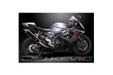 SUZUKI GSXR1000 K5 K6 2005-2006 KIT SCARICO SILENZIATORE BSAU CARBONIO OVALE DA 450 MM